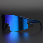 Sports Sunglasses with UV Protection – Aerodynamic Cycling Glasses with Interchangeable Frame