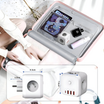 Kompakte Ladestation mit USB und Typ-C – 7-in-1 Steckdose
