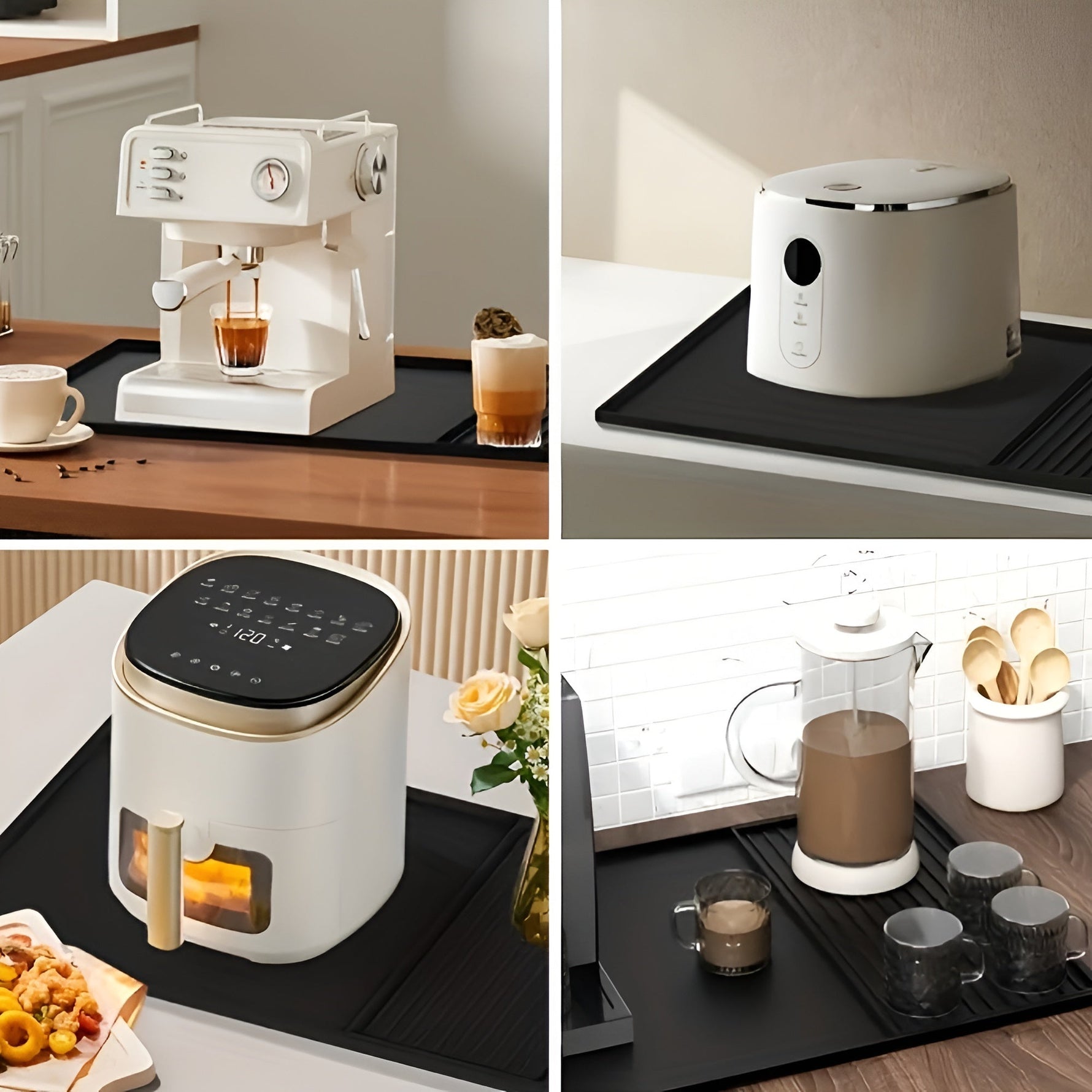 Praktische und stilvolle Silikonmatte für Ihre Kaffeebar