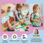 Wiederverwendbares Lernbuch mit Stickern für Kinder im Montessori-Stil
