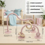 Motor activity toy made of silicone for infants – Learning toy with suction cup for table and high chair