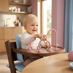 Motor activity toy made of silicone for infants – Learning toy with suction cup for table and high chair