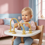 Motor activity toy made of silicone for infants – Learning toy with suction cup for table and high chair