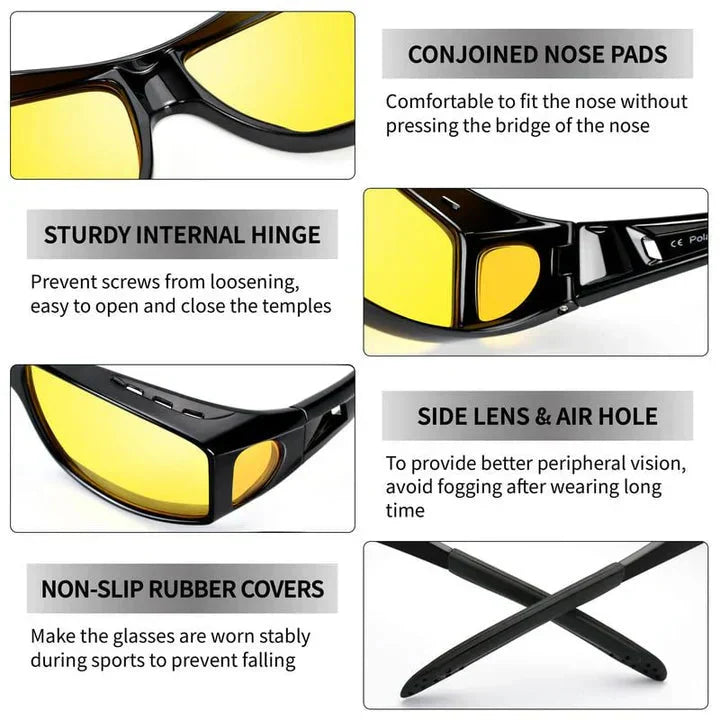 Sichere Nachtfahrbrille | Blendschutz für klare Sicht
