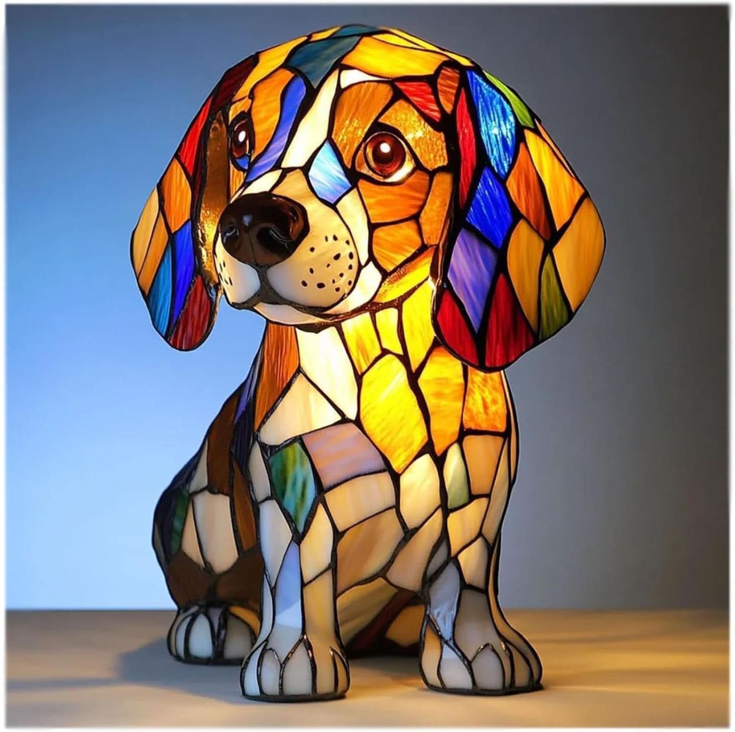 Hunde-Lampe für eine gemütliche Atmosphäre | Warmes Licht | USB-Betrieb