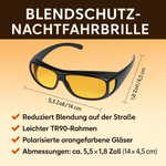 Night driving glasses with anti-glare technology for safe driving