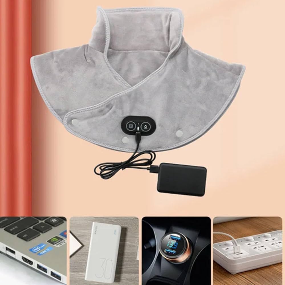 Vibrating Heat Pad for Neck and Shoulders – Pure Relaxation