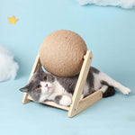 Natural Sisal Scratch Ball for Cats – Ergonomic Design for Relaxation and Furniture Protection
