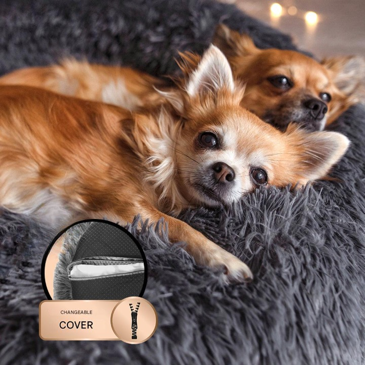 FluffyNest Comfort Dog Bed – Orthopedic Plush Sleeping Pillow for Dogs