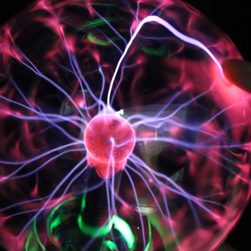 Interaktive Plasma-Kugel mit Licht- und Bewegungseffekten