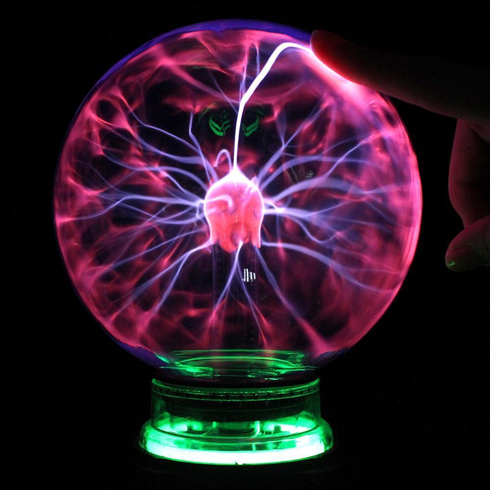 Interaktive Plasma-Kugel mit Licht- und Bewegungseffekten