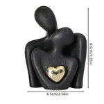 Elegante Figurine für Paare im minimalistischen Stil