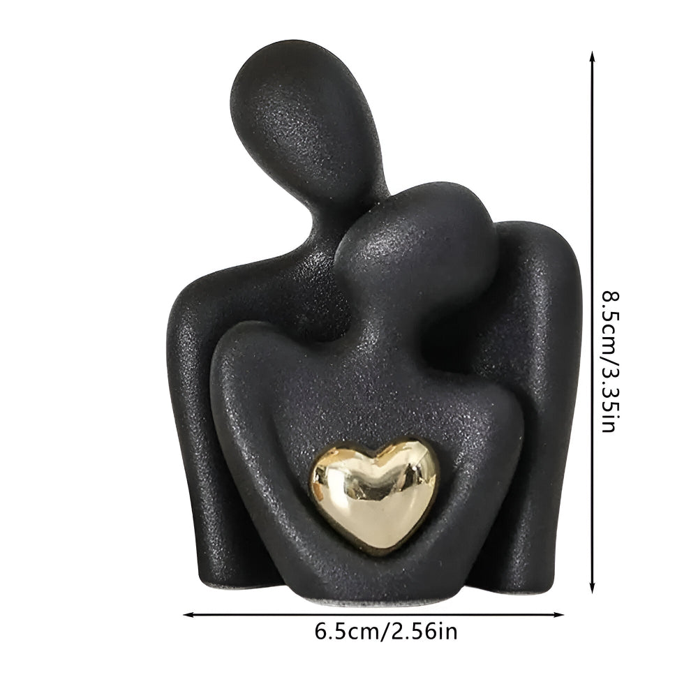 Elegante Figurine für Paare im minimalistischen Stil