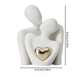 Elegante Figurine für Paare im minimalistischen Stil