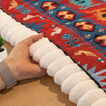Non-slip sofa cover with colorful ethnic pattern