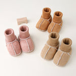 Faux Suede Lined Winter Baby Shoes