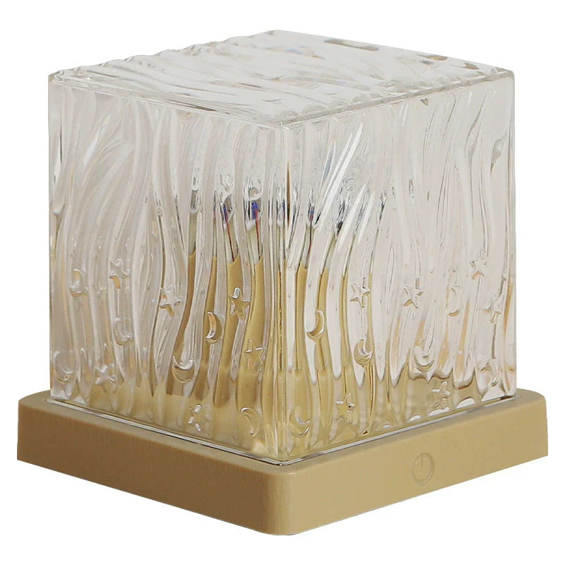 Stimmungsvolle Wasserprojektion Lampe mit 16 Farben, USB Aufladung