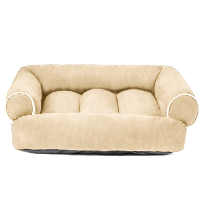 Orthopedic Velvet Dog Bed – Warmth and Support for Every Dog
