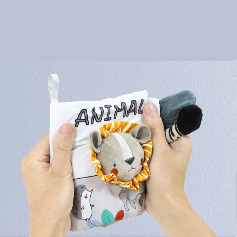 Plush sensory activity book for children