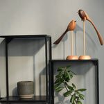 Elegant Wooden Sculptures in Scandinavian Style – Set of 2 for Your Home