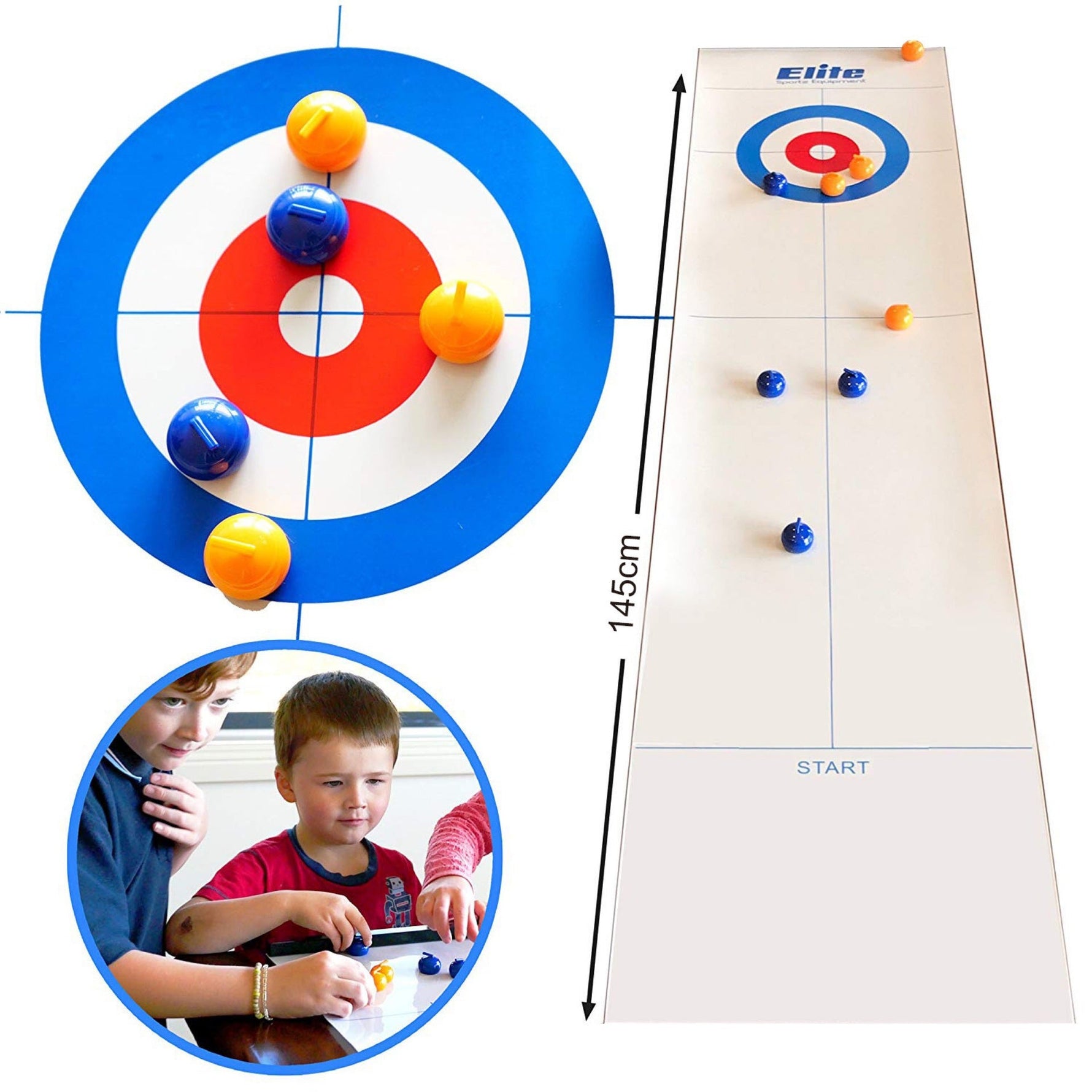 Small curling game for home use