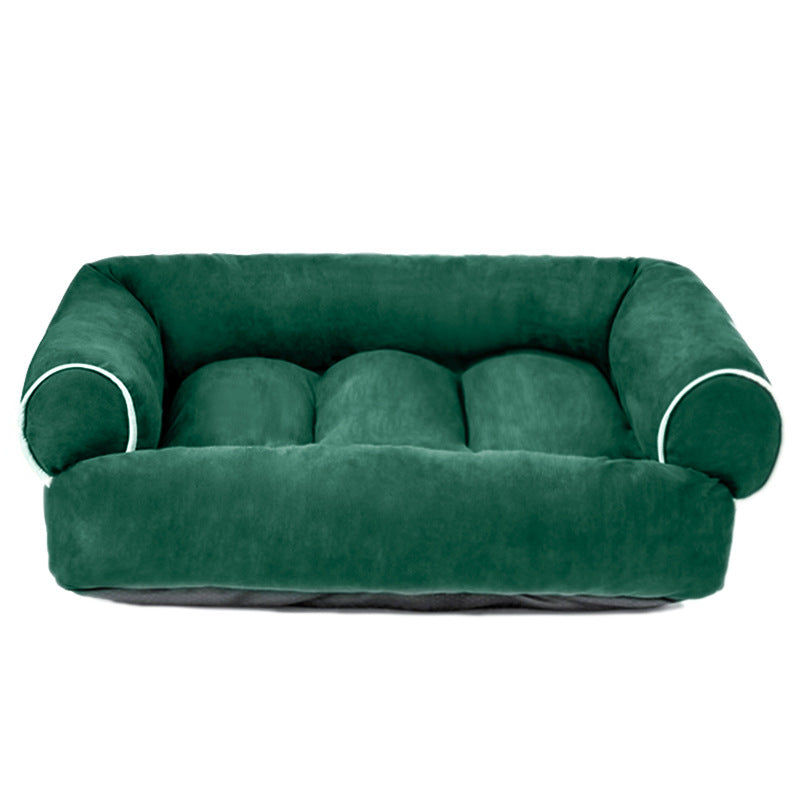 Orthopedic Velvet Dog Bed – Warmth and Support for Every Dog