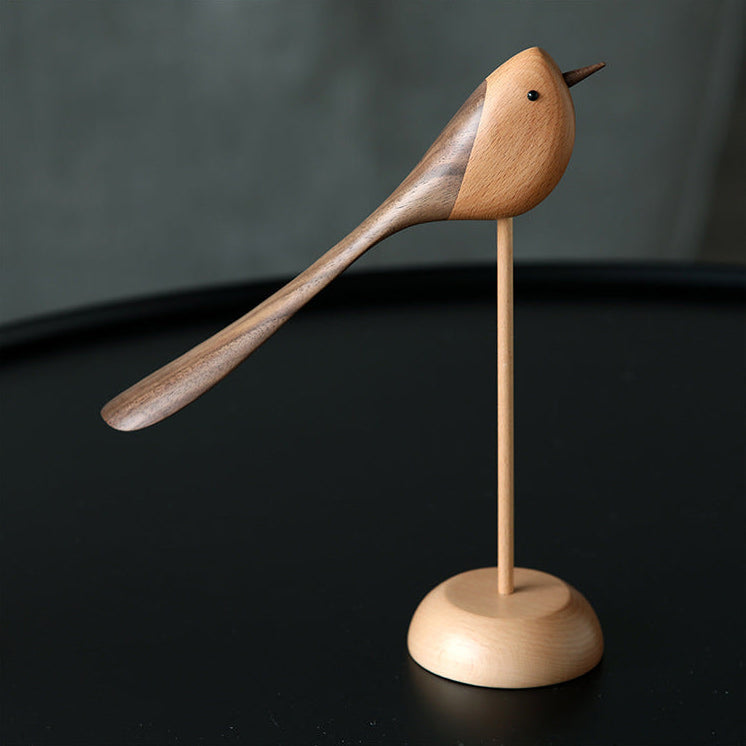Elegant Wooden Sculptures in Scandinavian Style – Set of 2 for Your Home