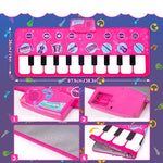 Playmat with musical piano design