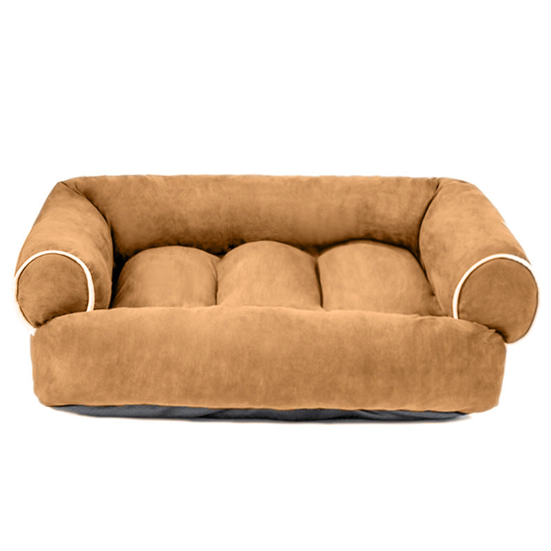 Orthopedic Velvet Dog Bed – Warmth and Support for Every Dog