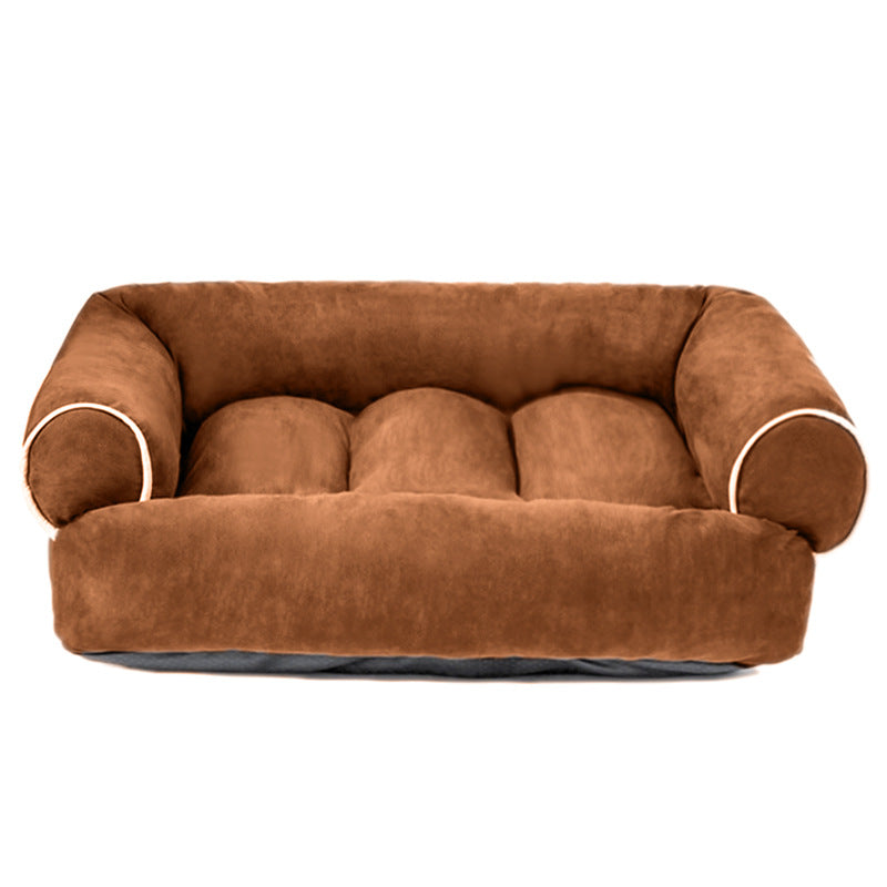 Orthopedic Velvet Dog Bed – Warmth and Support for Every Dog