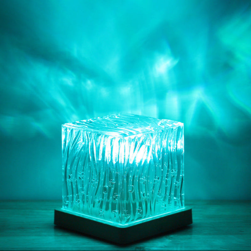 Stimmungsvolle Wasserprojektion Lampe mit 16 Farben, USB Aufladung
