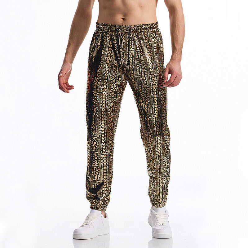 Funky Glitter Suspenders for Men