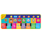 Playmat with musical piano design