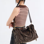 Stilvolle Damenhandtasche im Retro-Look