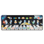 Playmat with musical piano design