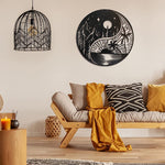 Schwarze Metall Wanddekoration für Zuhause