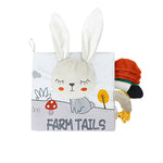 Plush sensory activity book for children