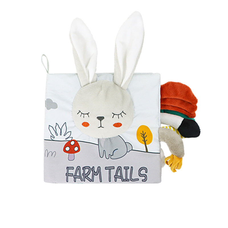 Plush sensory activity book for children