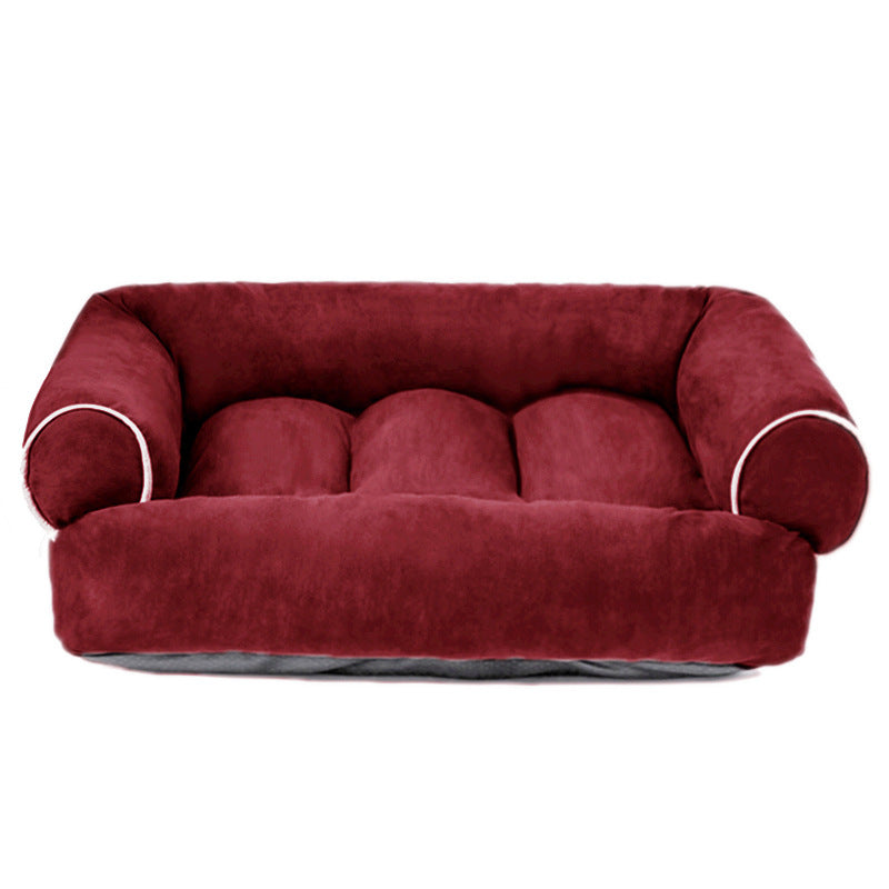 Orthopedic Velvet Dog Bed – Warmth and Support for Every Dog