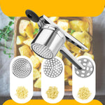 Küchenmeister – Robust Stainless Steel Potato Ricer for Puree Lovers