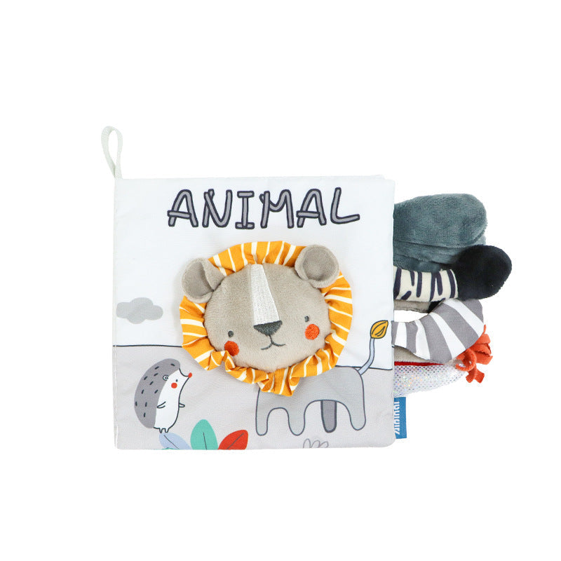 Plush sensory activity book for children