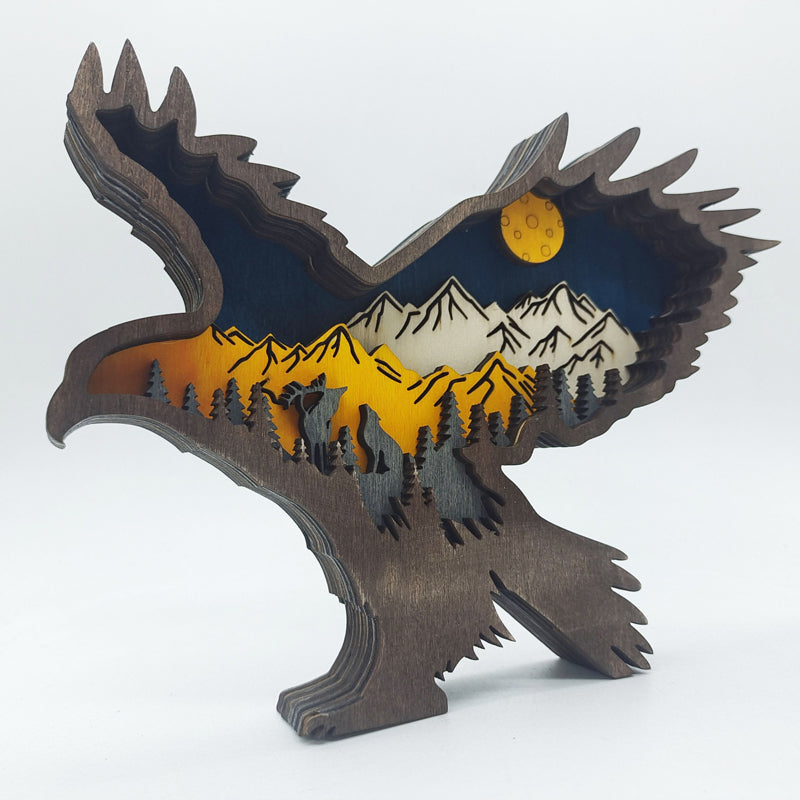 3D Tier Holzschnitzerei Handarbeit Geschenk