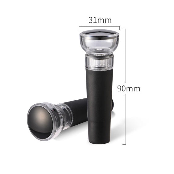 2-in-1 Weinflaschenöffner mit Luftdruckpumpe und Folienabschneider