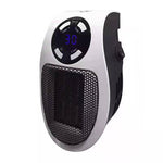 Compact fan heater with digital temperature control and timer