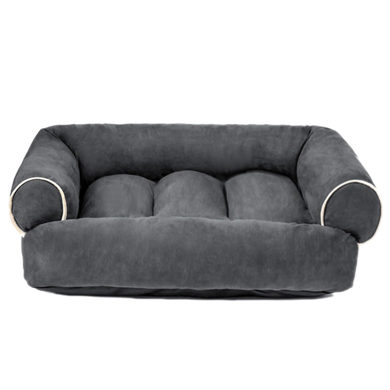 Orthopedic Velvet Dog Bed – Warmth and Support for Every Dog