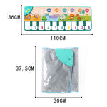 Playmat with musical piano design