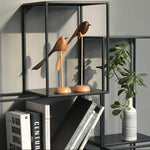 Elegant Wooden Sculptures in Scandinavian Style – Set of 2 for Your Home
