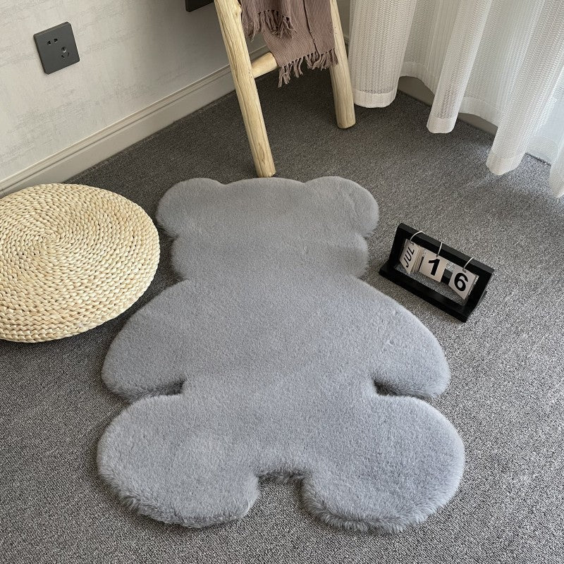 Niedlicher Bären-Teppich – Weicher Dekoteppich für Kinderzimmer und Wohnzimmer