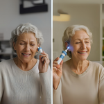 Silicone ear care device with suction and vibration function