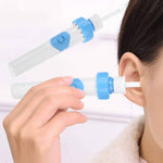 Silicone ear care device with suction and vibration function